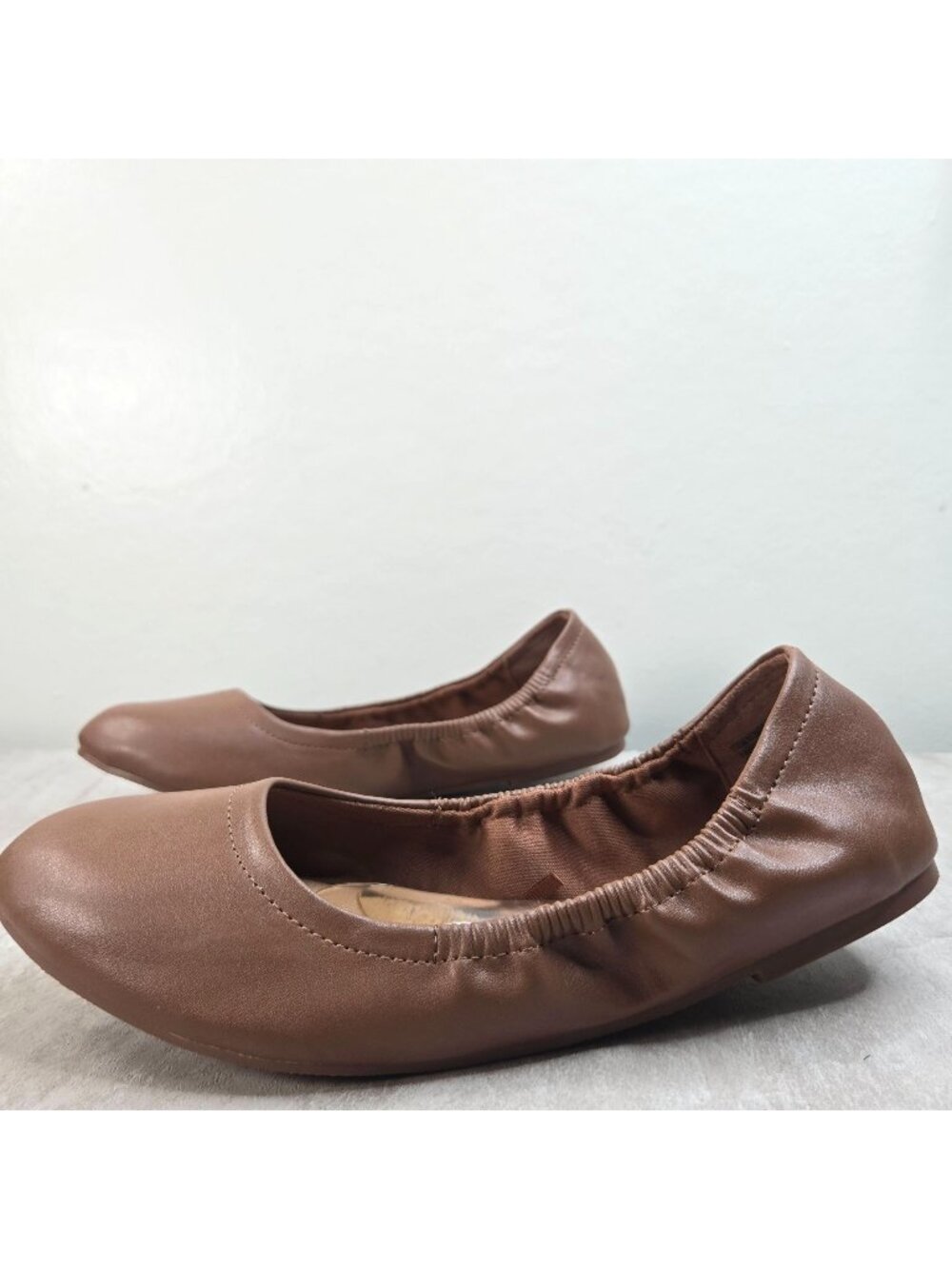 Torrid Ballet Flats Sz 9.5 Wide Fit Dark Brown Minimalist Comfort Ballerina Shoe